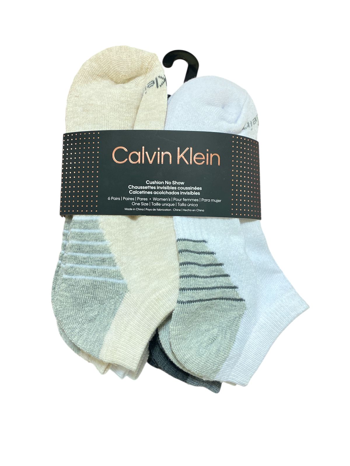 Calcetas Invisibles Acolchadas Calvin Klein – Pack 6