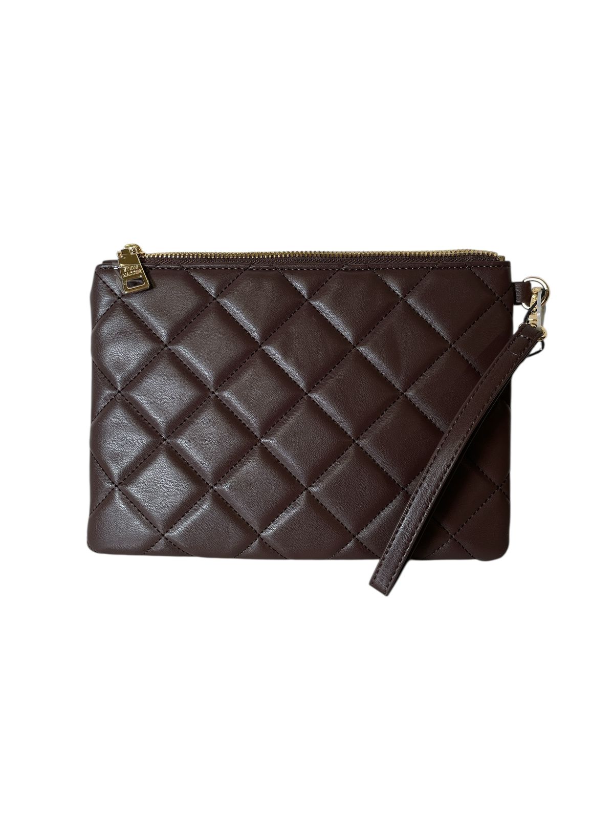 Clutch/Muñequera Acolchado Steve Madden Café