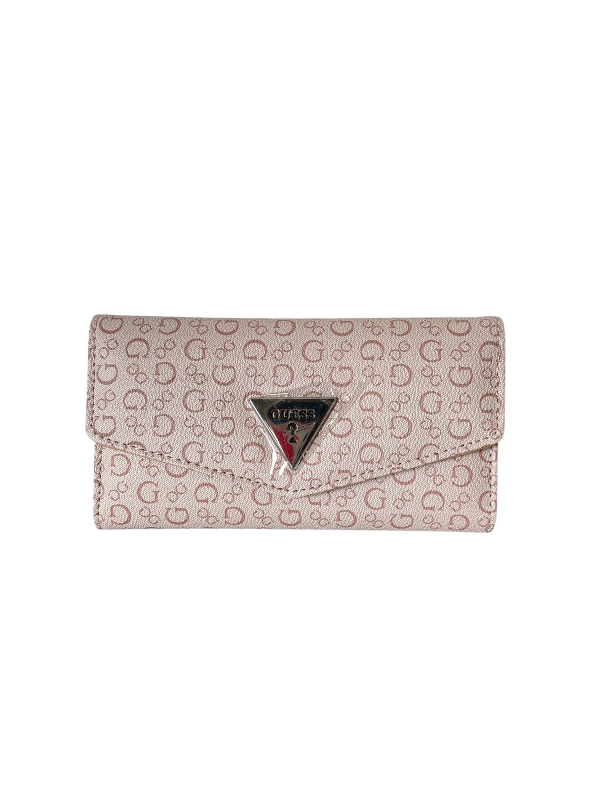 Cartera Guess Rosa Claro con Logo Metálico